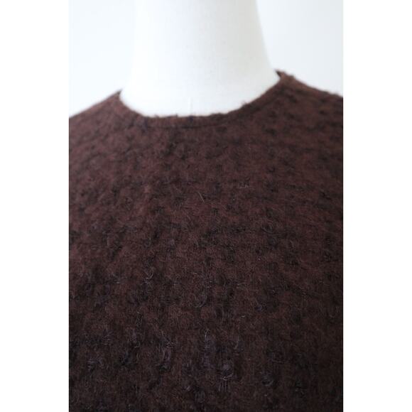 NWT Vintage 1950s Wooly Shell Top Sleeveless Brown Metal Zipper Back - Picture 3 of 12